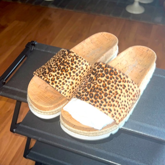 J/SLIDES Shoes - J/SLIDES PONY LEATHER SANDAL!🍍🍍🍍